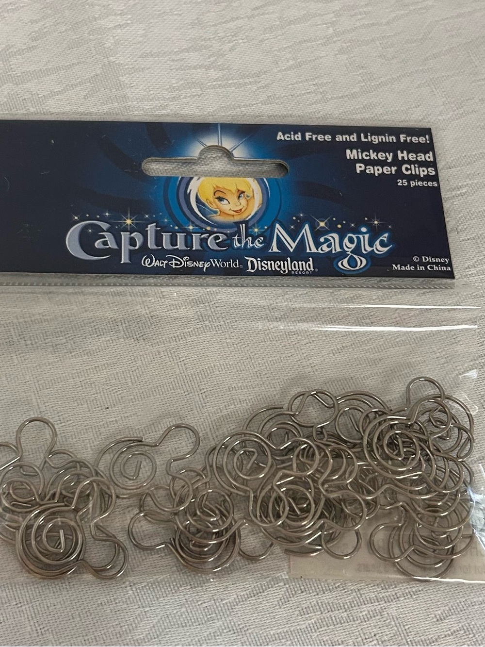 Disney Capture the Magic Mickey Head Paper Clips - Silver